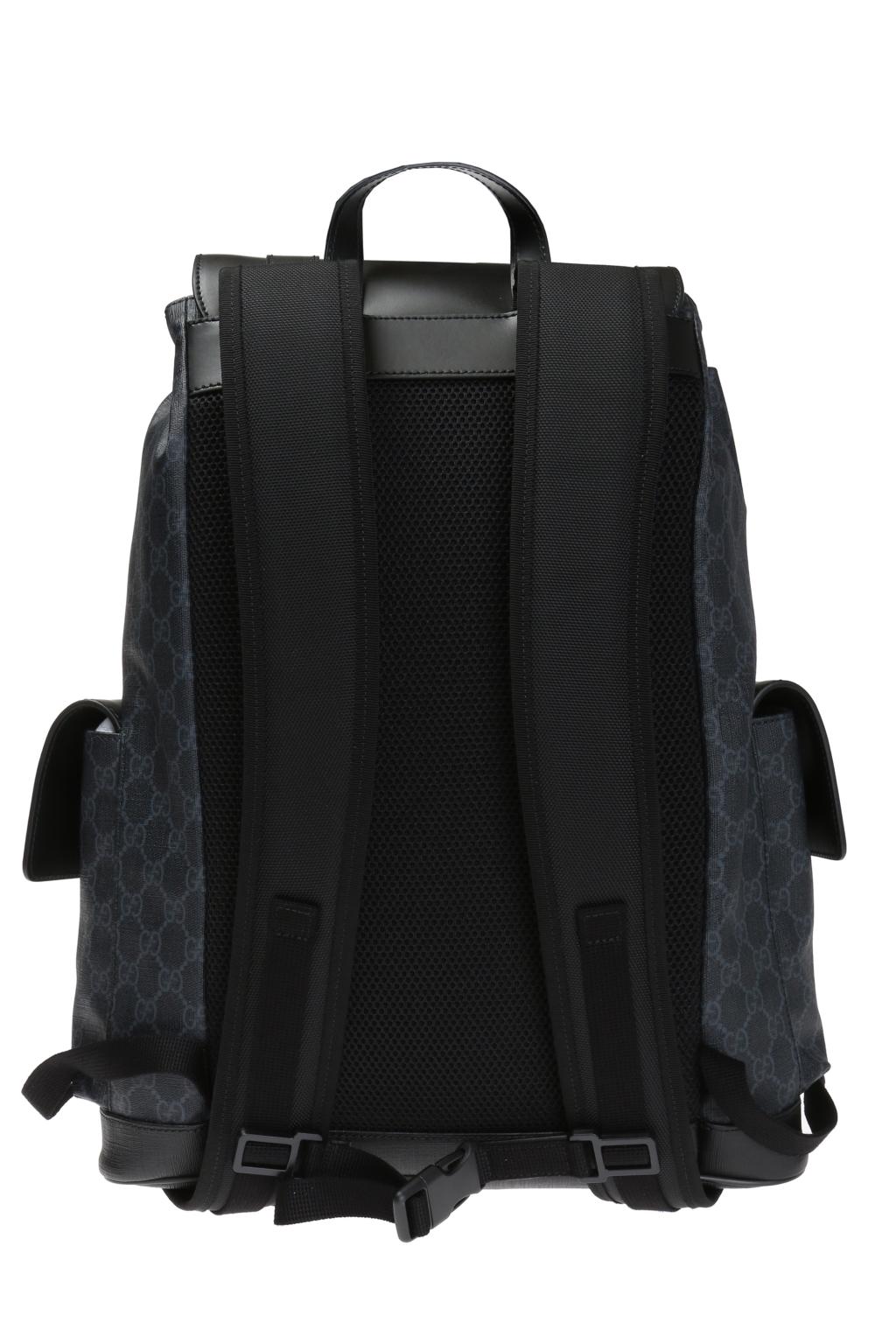 Gucci gg supreme hot sale backpack black